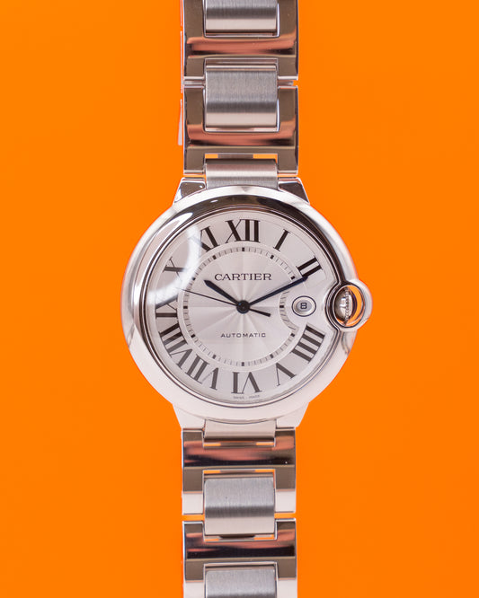 UNWORN Cartier Ballon Bleu 42mm WSBB0049 Stainless Steel Silver