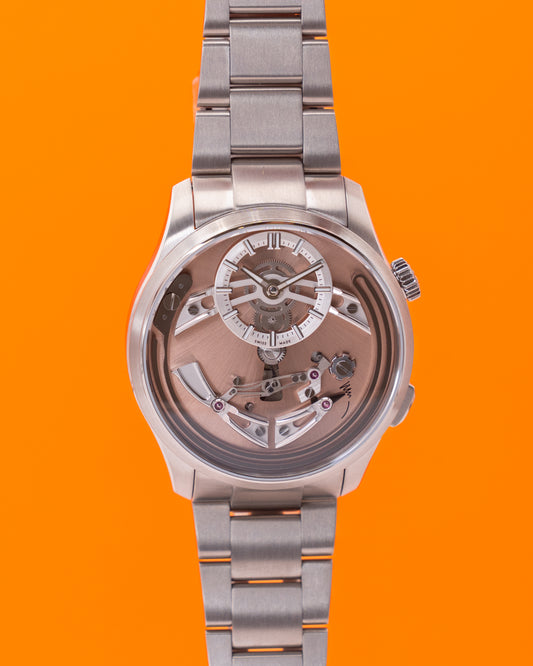 UNWORN WITH STICKERS Christopher Ward C1 Bel Canto 41mm Rosa Dial Titanium 2024