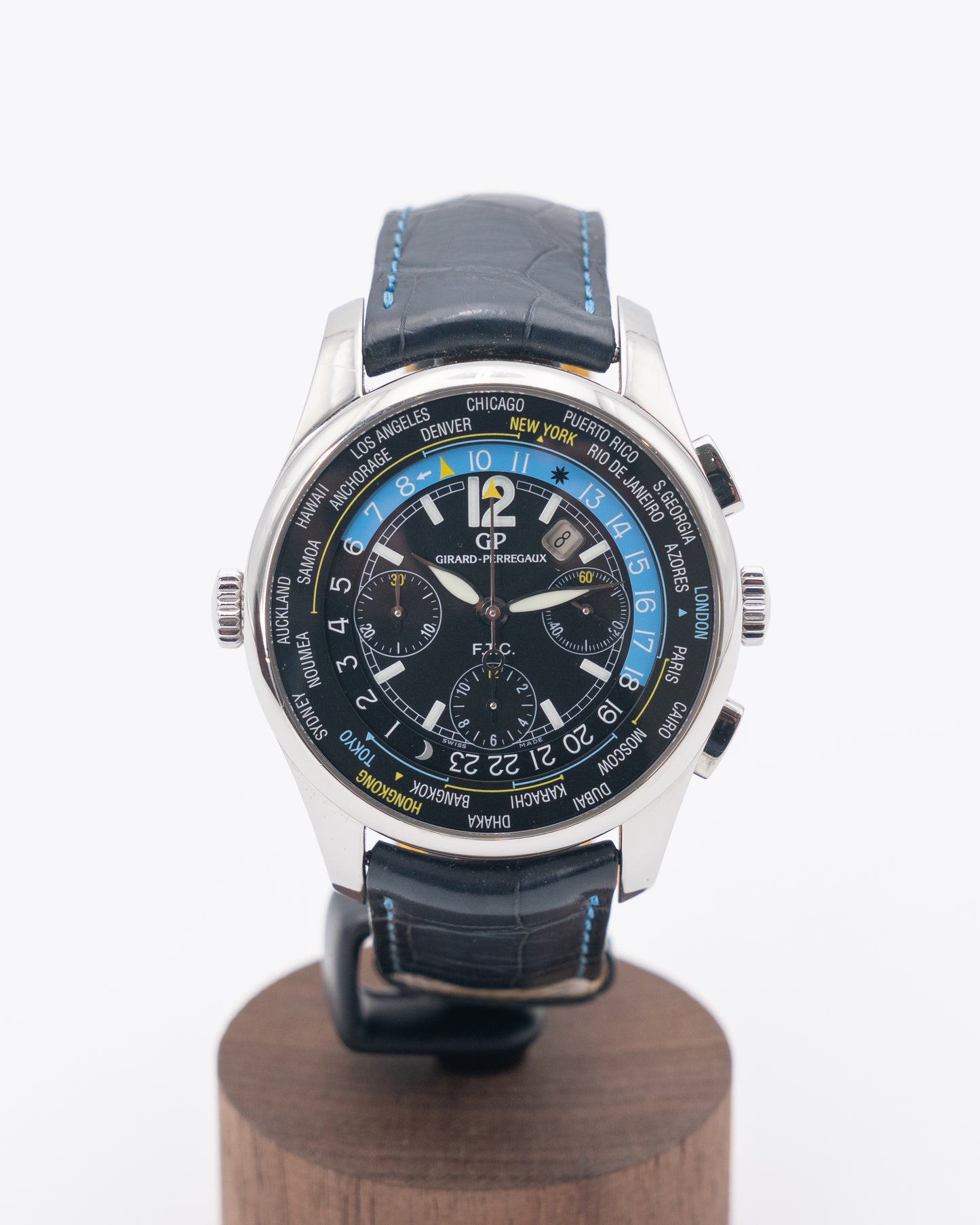 Girard Perregaux World Timer 43mm 49805-11-671-SBJ6A WW.TC Financial Chronograph Limited to 150
