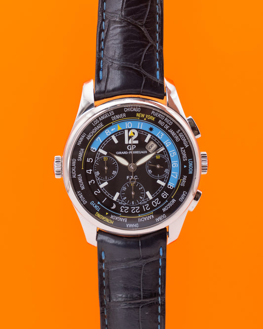 Girard Perregaux World Timer 43mm 49805-11-671-SBJ6A WW.TC Financial Chronograph Limited to 150
