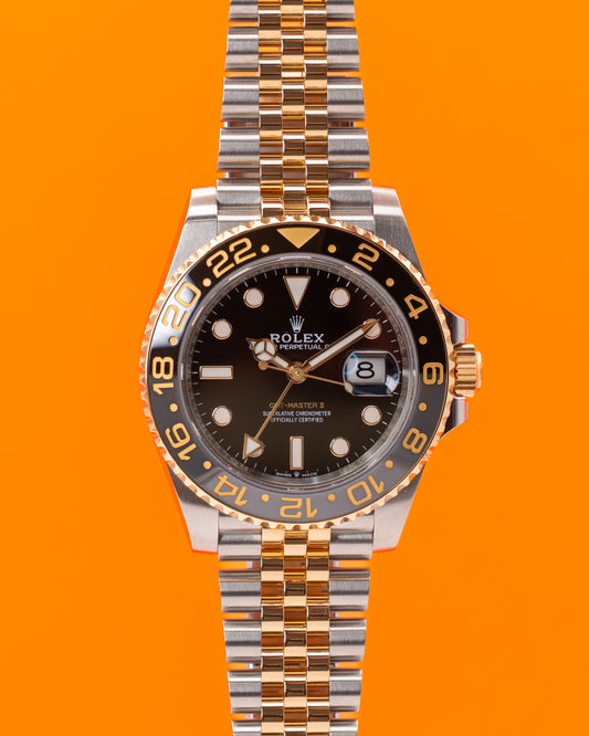 Rolex GMT Master II 40mm 126713GRNR Two Tone Yellow Gold Zombie 2023