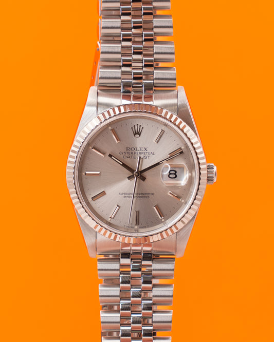 Rolex Datejust 36mm 16234 Silver Dial E Serial Jubilee