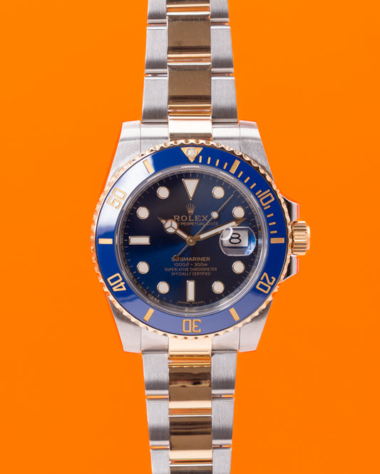 Rolex Submariner Date 40mm 116613LB Bluesy Two Tone Yellow Gold 2018
