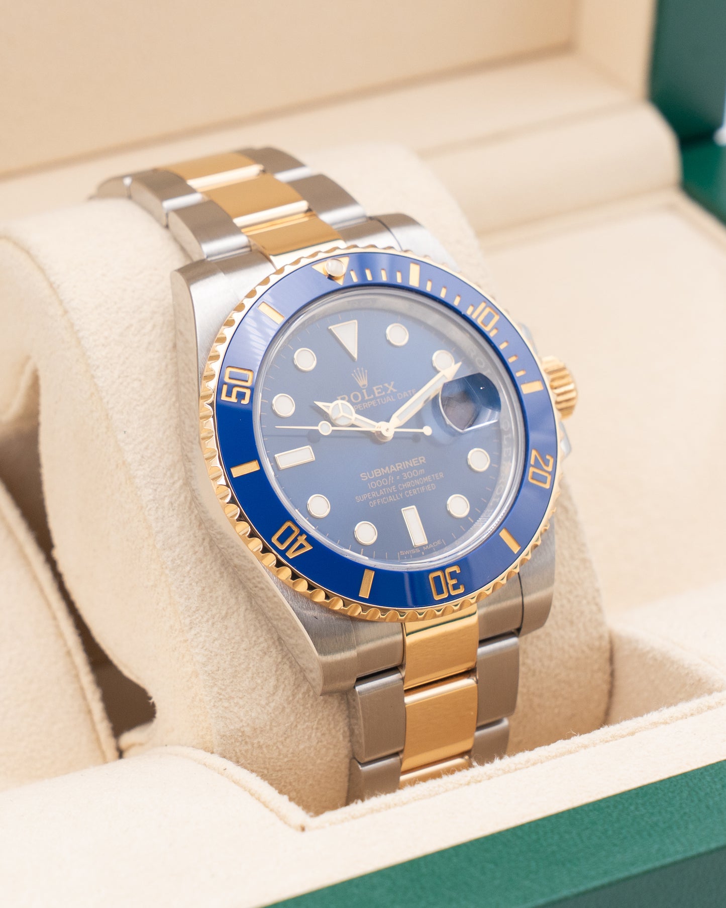 Rolex Submariner Date 40mm 116613LB Bluesy Two Tone Yellow Gold 2018