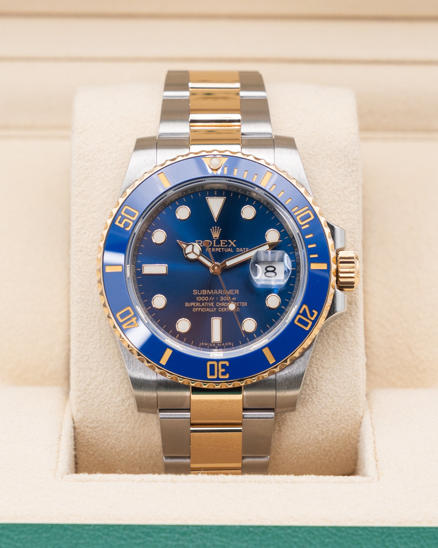 Rolex Submariner Date 40mm 116613LB Bluesy Two Tone Yellow Gold 2019