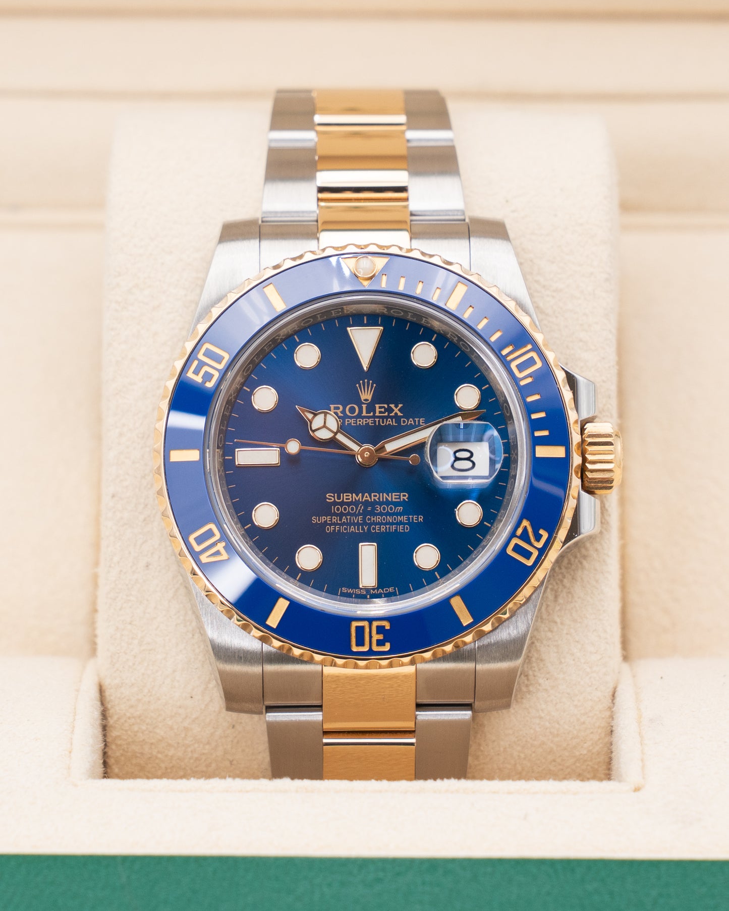 Rolex Submariner Date 40mm 116613LB Bluesy Two Tone Yellow Gold 2019
