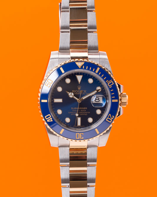 Rolex Submariner Date 40mm 116613LB Bluesy Two Tone Yellow Gold 2019