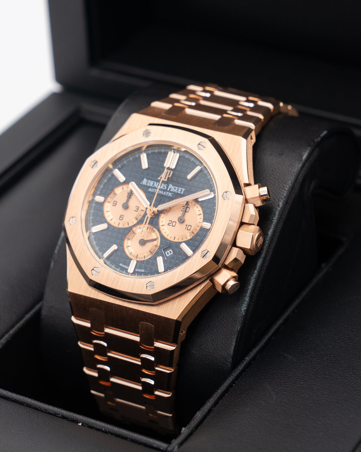 Audemars Piguet Royal Oak Chronograph 41mm 26331OR.OO.1220OR.01 Pink Gold Blue Dial