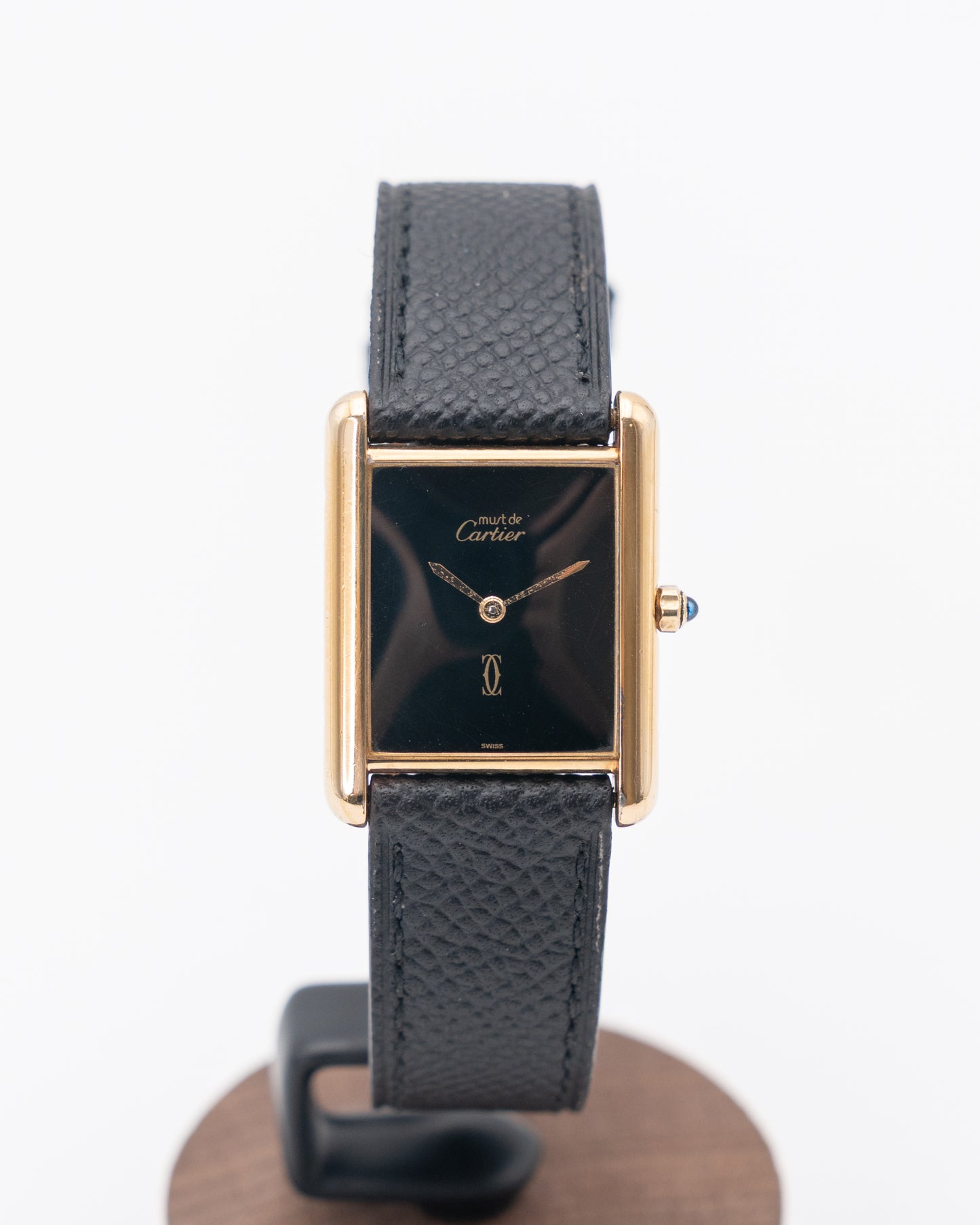 Cartier Tank Musk 681008 Black Spider Dial Quartz 30mm Large size
