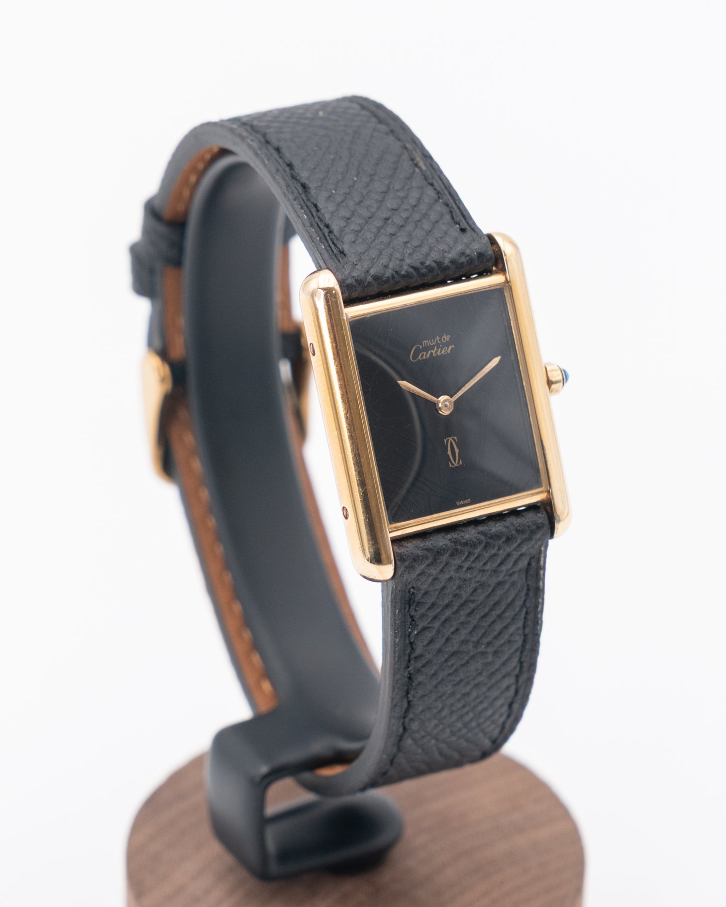 Cartier Tank Musk 681008 Black Spider Dial Quartz 30mm Large size