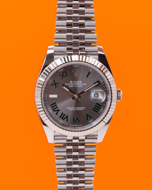 Rolex Datejust 41mm 126334 Wimbledon Dial Fluted Jubilee 2023