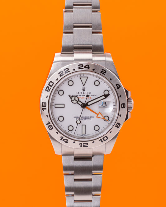 Rolex Explorer II 42mm 216570 White Dial 2018