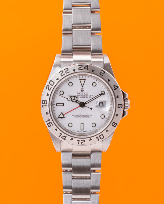 Rolex Explorer II 40mm 16570 White Dial Stainless Steel 2006