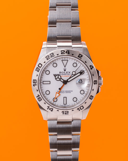 UNWORN WITH STICKERS Rolex Explorer II 42mm 226570 White Dial 2022