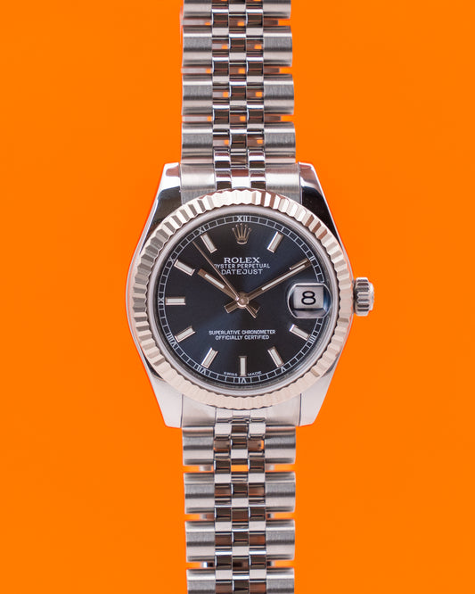 Rolex Datejust 31mm 178274 Blue Stick Dial Fluted Bezel Jubilee 2019