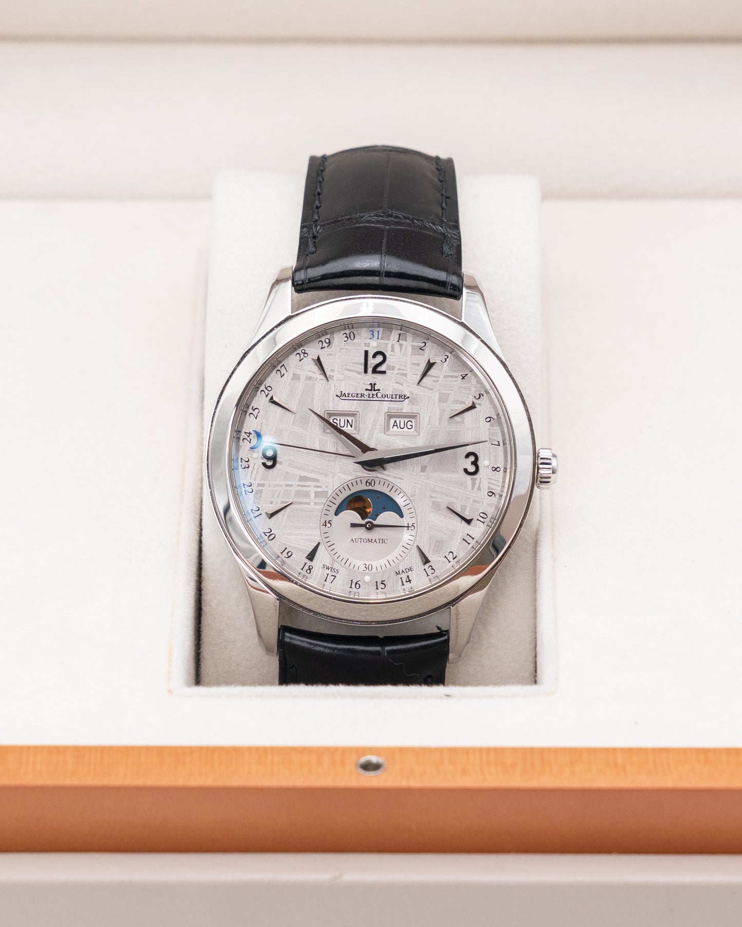 Jaeger LeCoultre 39mm Master Calendar Q1558421 Meteorite Dial