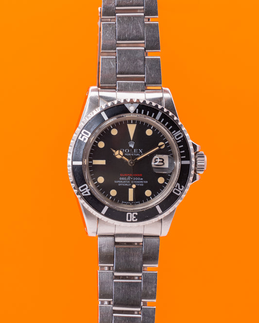 Rolex Submariner "Red" 1680 with Patina Markers 2M Serial