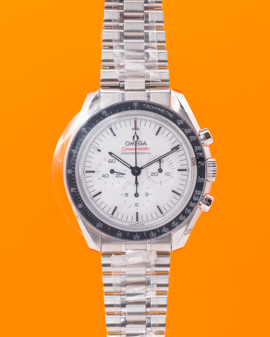 UNWORN NEW FULL STICKERS Omega Speedmaster Professional Moonwatch 42mm 310.30.42.50.04.001 White Dial 2025