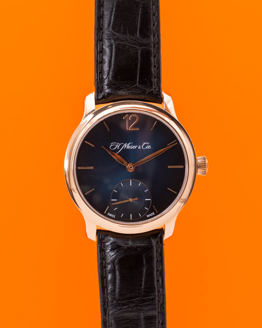 H. Moser & Cie Endeavour Small Seconds 38mm 1321-0401 Rose Gold Blue Fume Dial