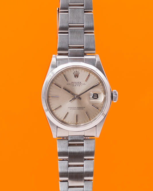 Rolex Oyster Perpetual Date 34mm 1500 Silver Dial 3 Million Serial 1977