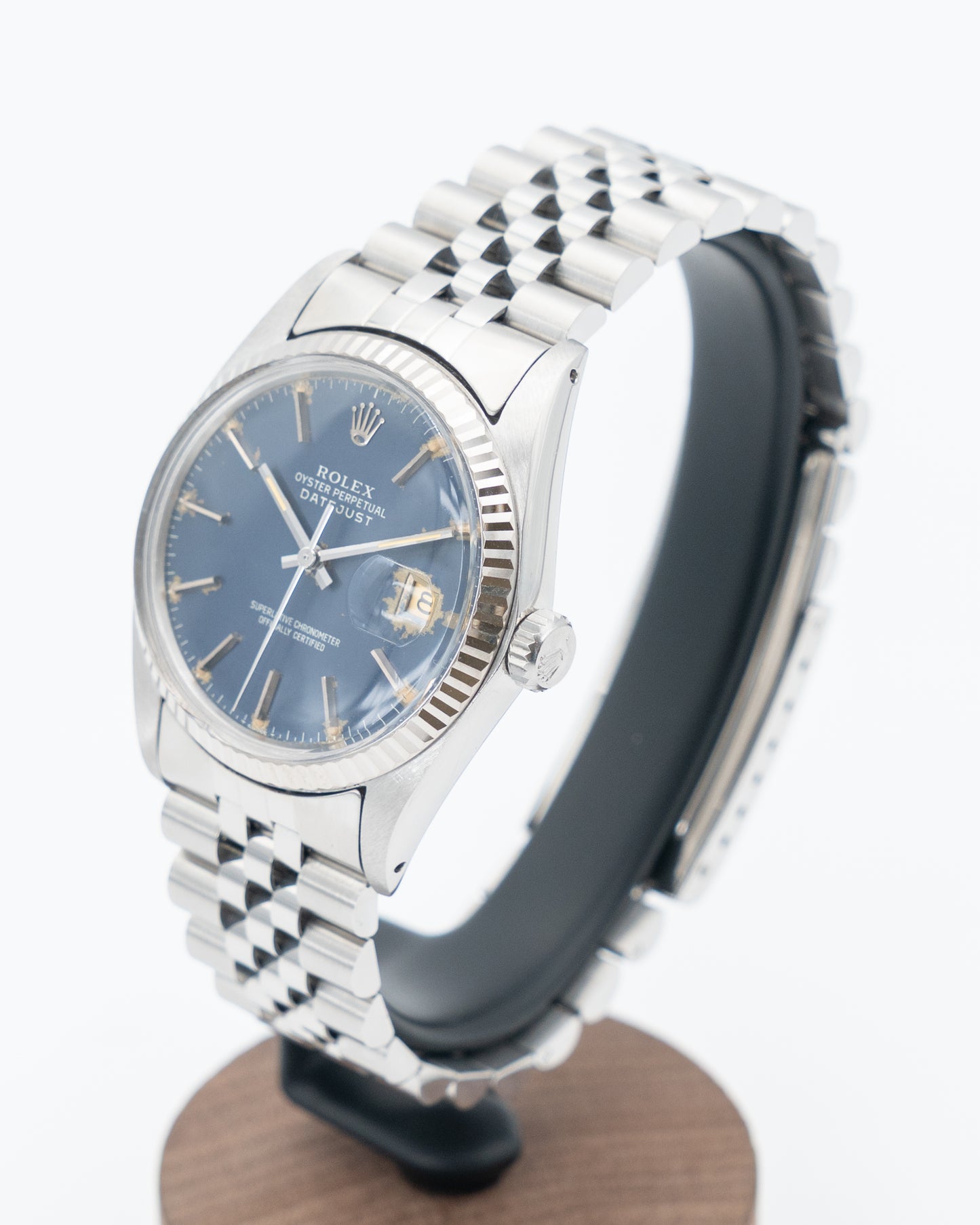 Rolex Datejust 36mm 16014 Tropical Blue Dial Jubilee Fluted