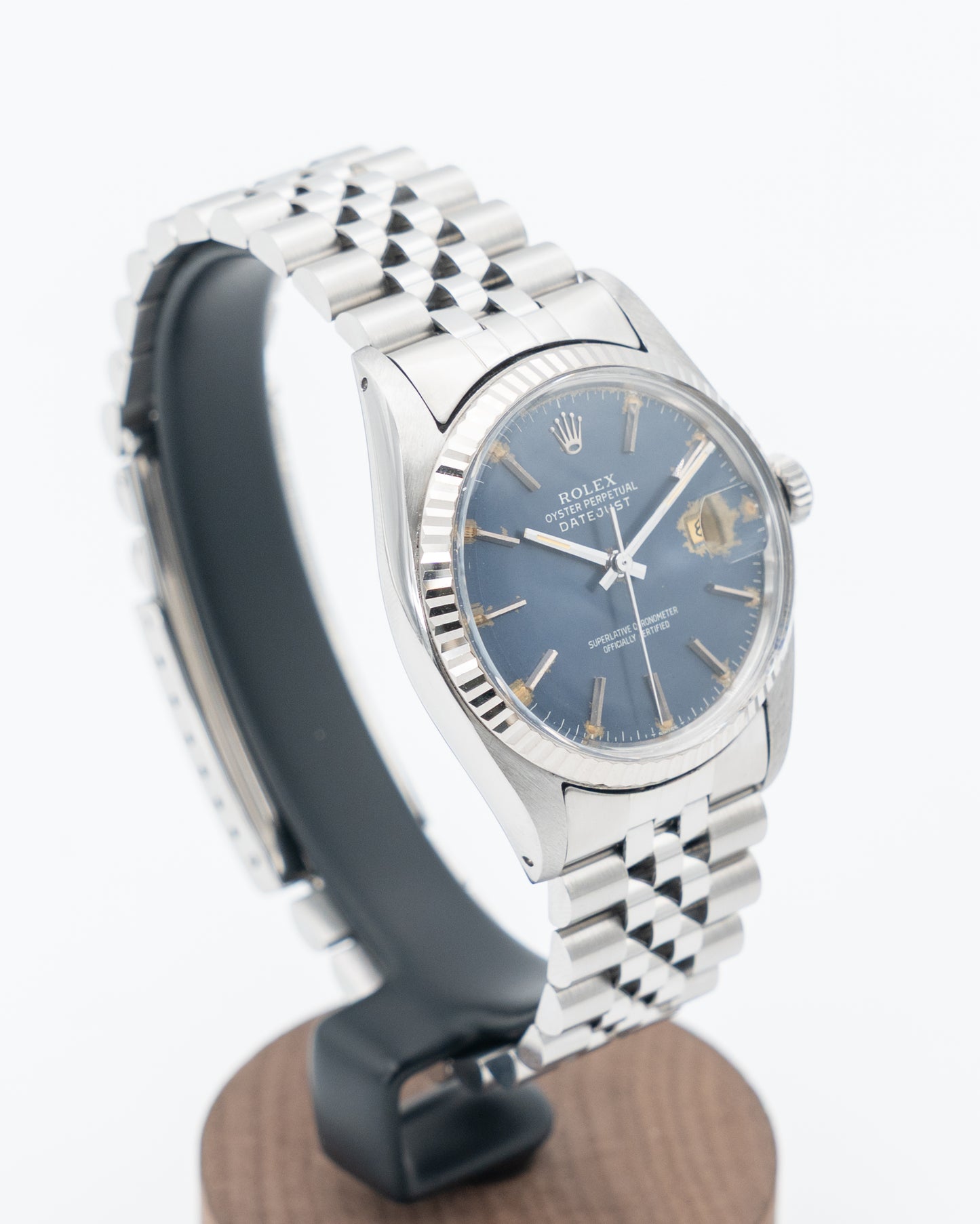 Rolex Datejust 36mm 16014 Tropical Blue Dial Jubilee Fluted