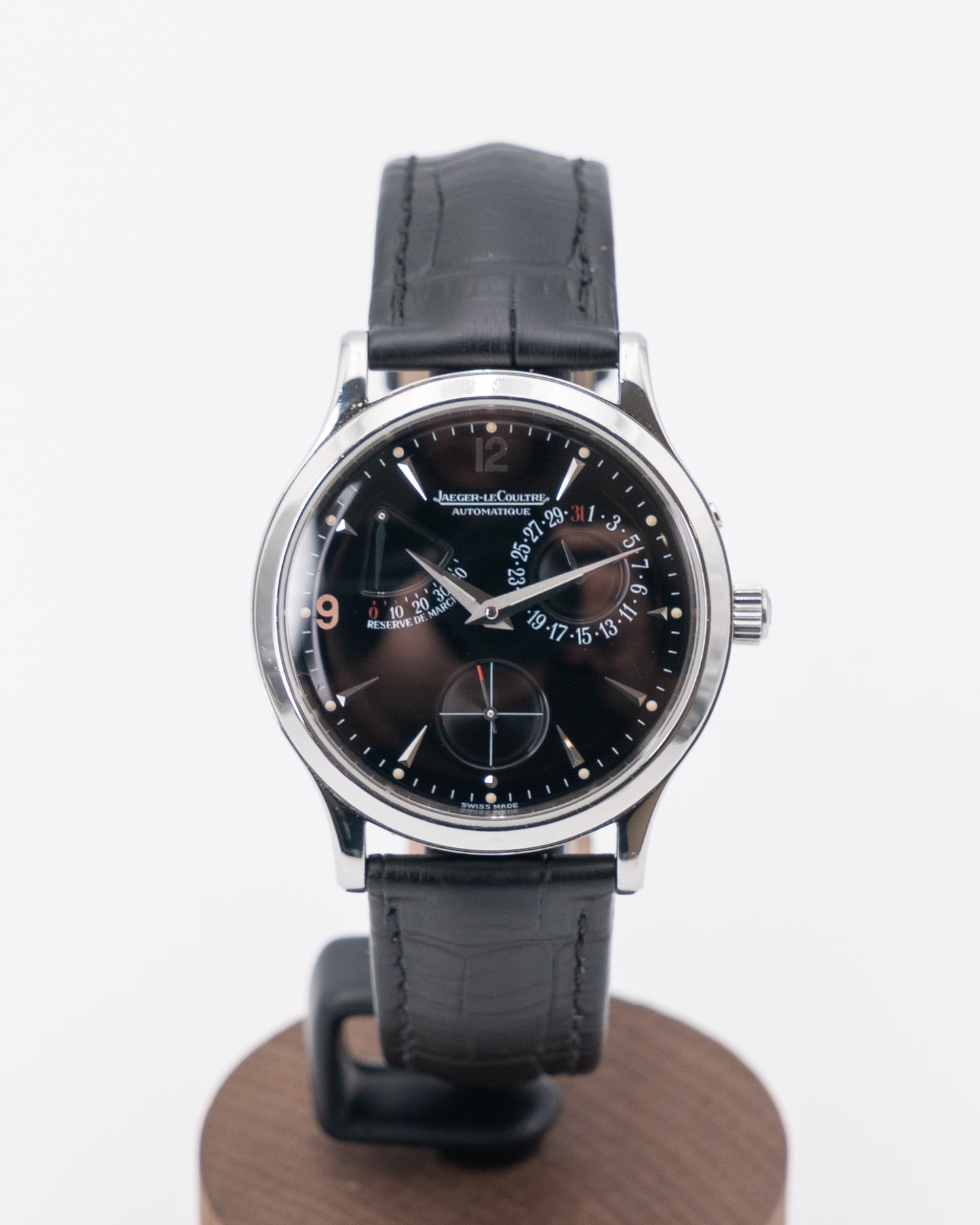 Jaeger LeCoultre Master Control 37mm 140.8.93.S Black Dial