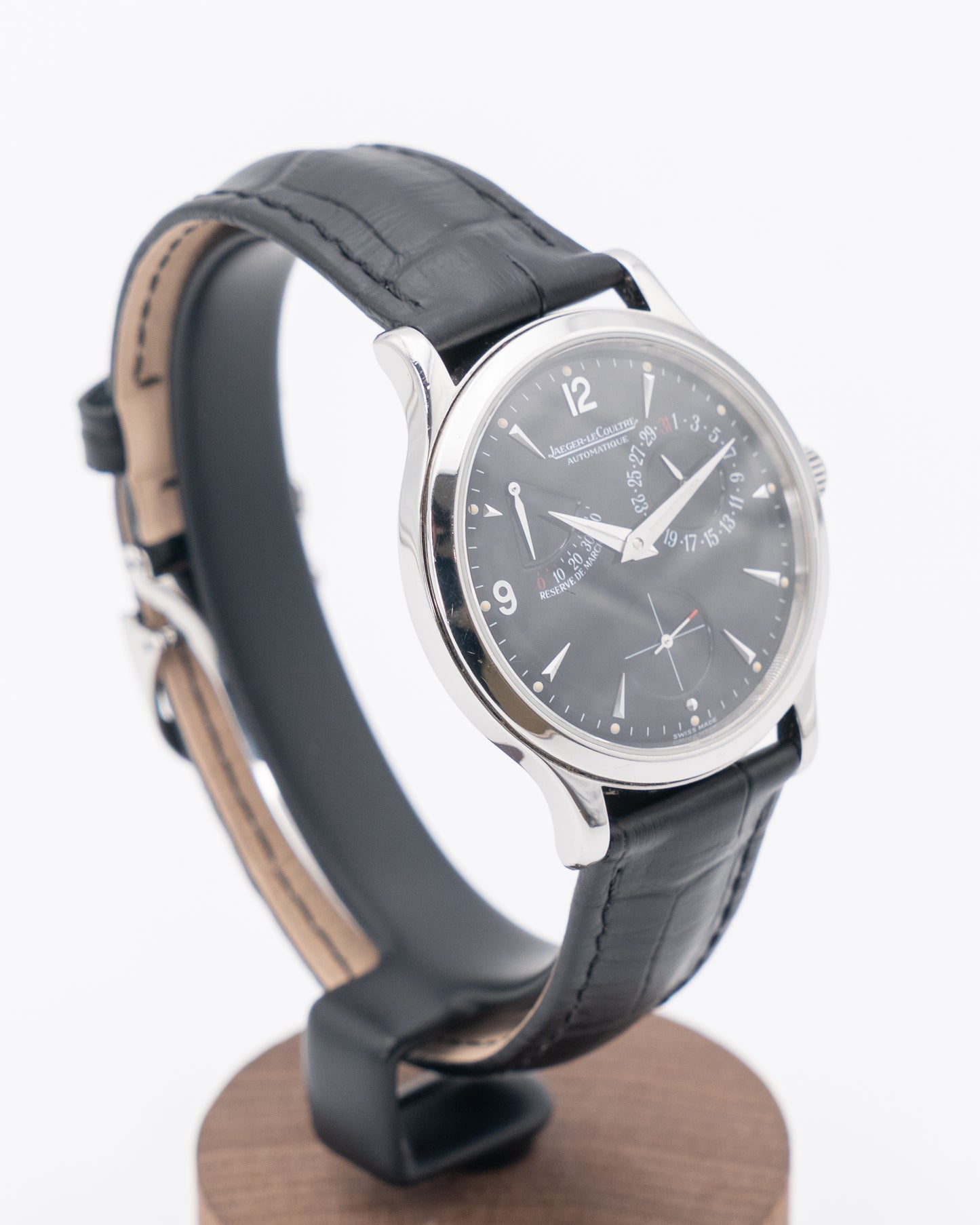 Jaeger LeCoultre Master Control 37mm 140.8.93.S Black Dial