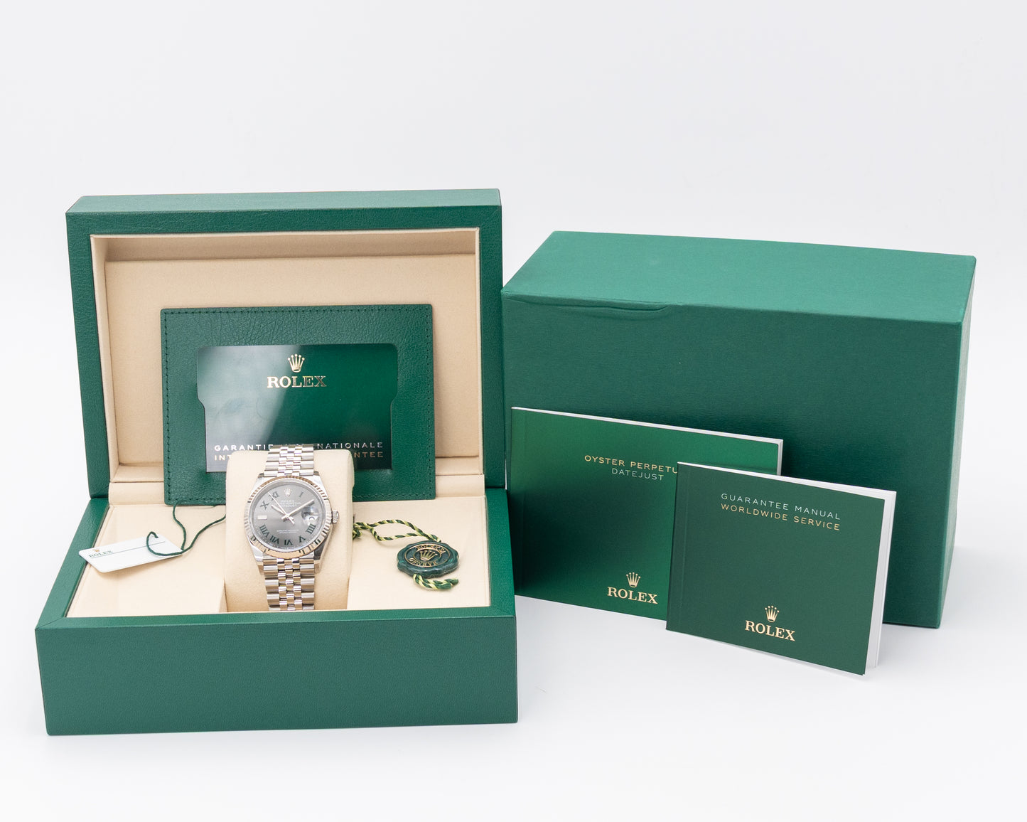 UNWORN NEW 2025 Rolex Datejust 36mm 126234 Wimbledon Dial Fluted Jubilee 2025