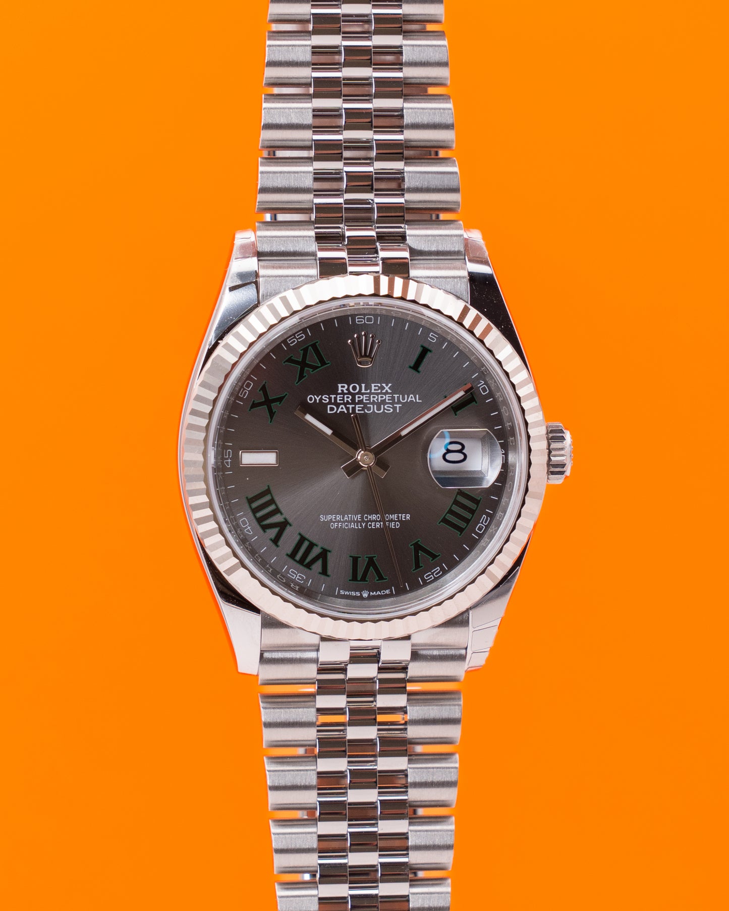 UNWORN NEW 2025 Rolex Datejust 36mm 126234 Wimbledon Dial Fluted Jubilee 2025