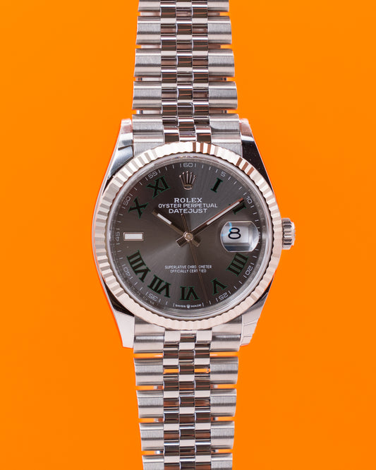 UNWORN NEW 2025 Rolex Datejust 36mm 126234 Wimbledon Dial Fluted Jubilee 2025