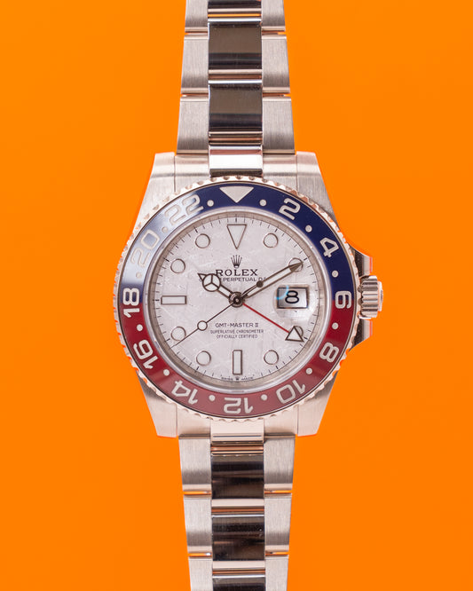 Rolex GMT Master II 40mm 126719BLRO White Gold Meteorite Pepsi 2023