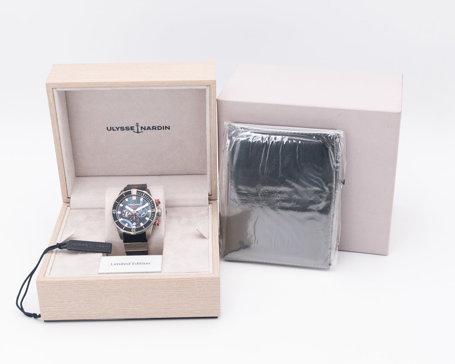 Ulysse Nardin Chronograph Diver 44mm 1503-170LE-3/93-HAMMER Titanium Blue Rubber