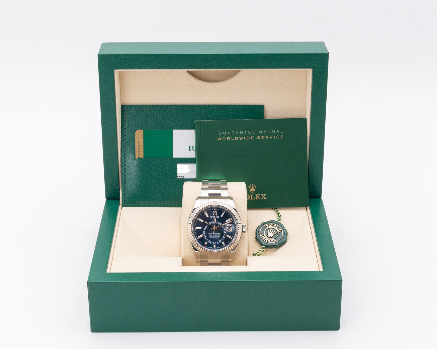 Rolex Skydweller 42mm 326934 Blue Dial FLuted Bezel Oyster 2019