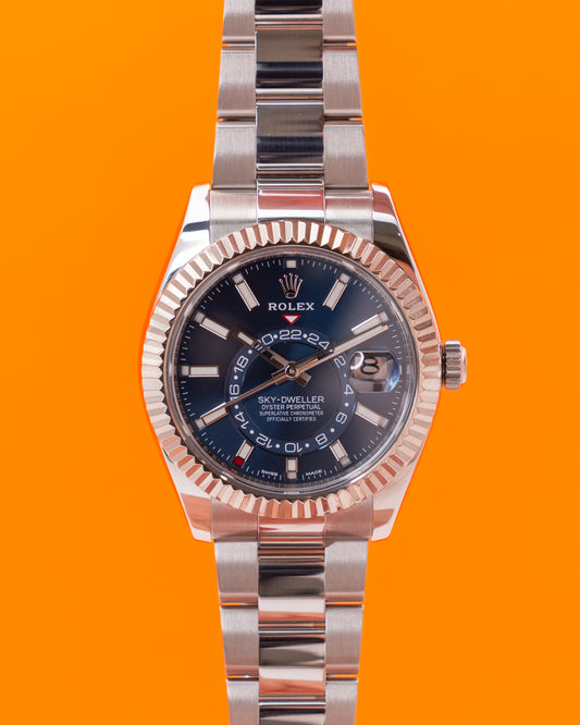 Rolex Skydweller 42mm 326934 Blue Dial FLuted Bezel Oyster 2019