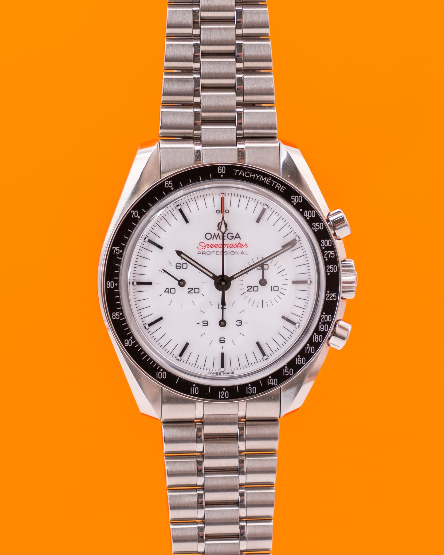 Omega Speedmaster 42mm 310.30.42.50.04.001 White Dial Professional Moonwatch Open Date