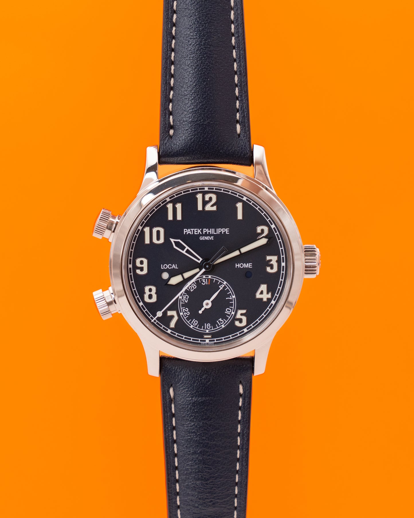 Patek Philippe Complications Calatrava Pilot Travel Time 37.5mm 7234G-001 White Gold Blue Dial 2022
