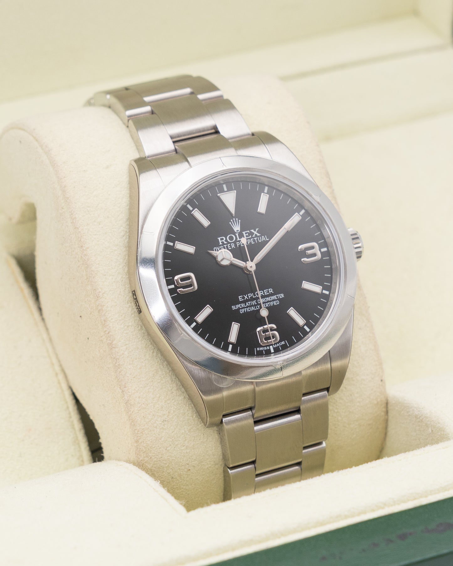 UNWORN FULLY STICKERED 2013 Rolex Explorer 39mm 214270 Black Dial 2013