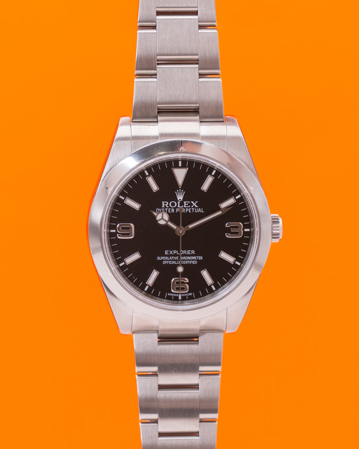 UNWORN FULLY STICKERED 2013 Rolex Explorer 39mm 214270 Black Dial 2013
