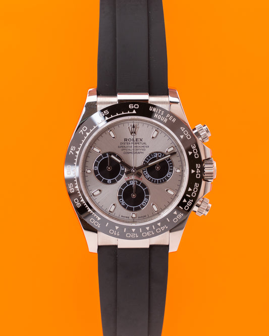 Rolex Daytona 40mm 116519LN Ghost White Gold Oysterflex 2021