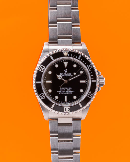Rolex Submariner No Date 40mm 14060 Aluminum Bezel Service Card Dated 2021
