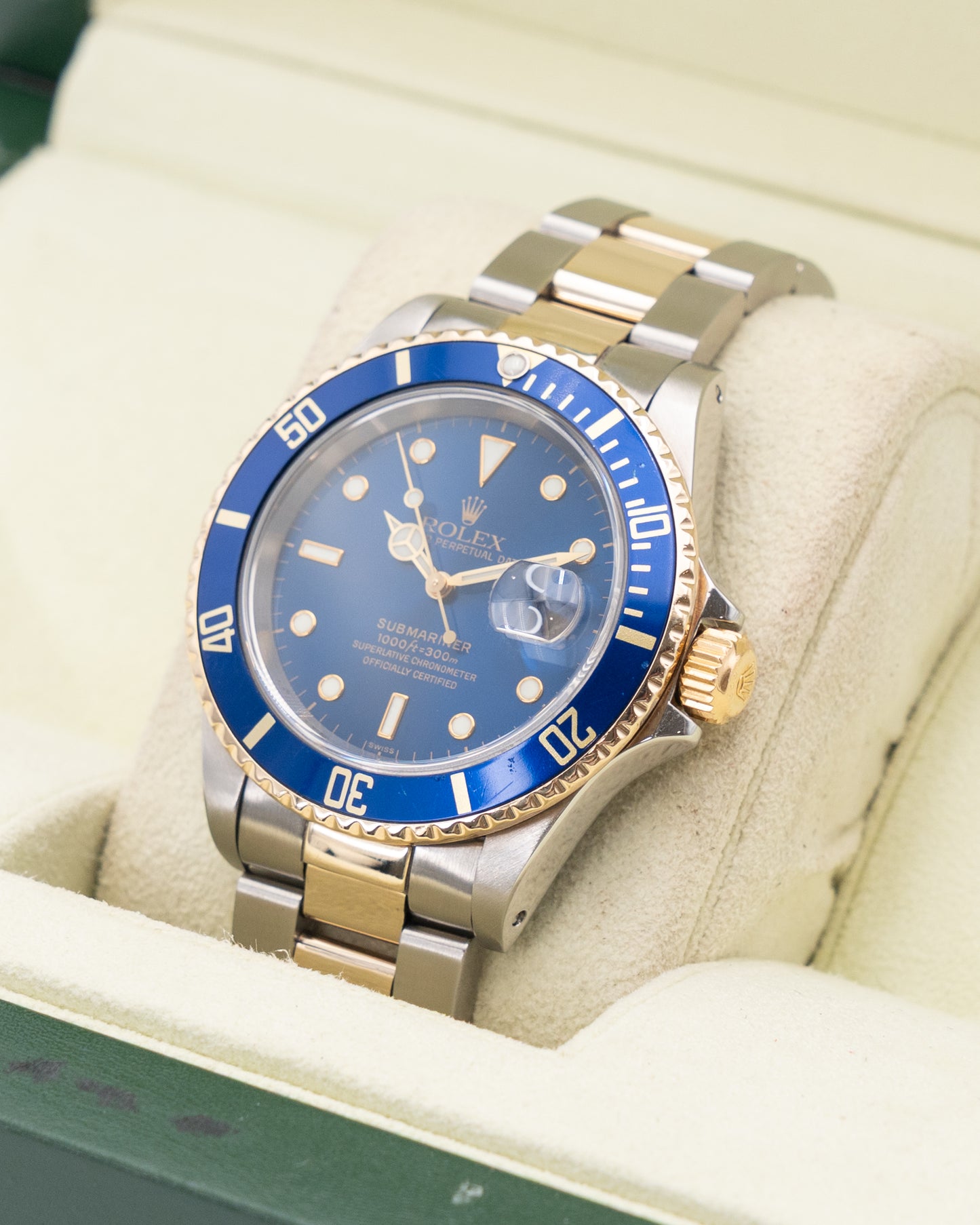 Rolex Submariner Date 16613LB Bluesy Two Tone Yellow Gold