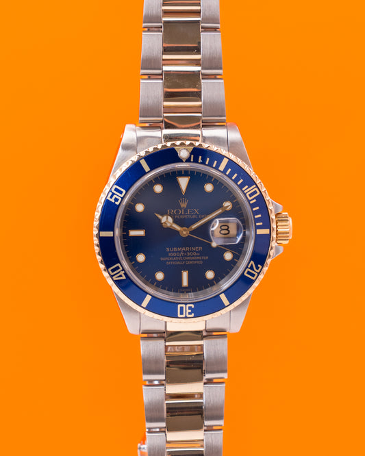 Rolex Submariner Date 16613LB Bluesy Two Tone Yellow Gold