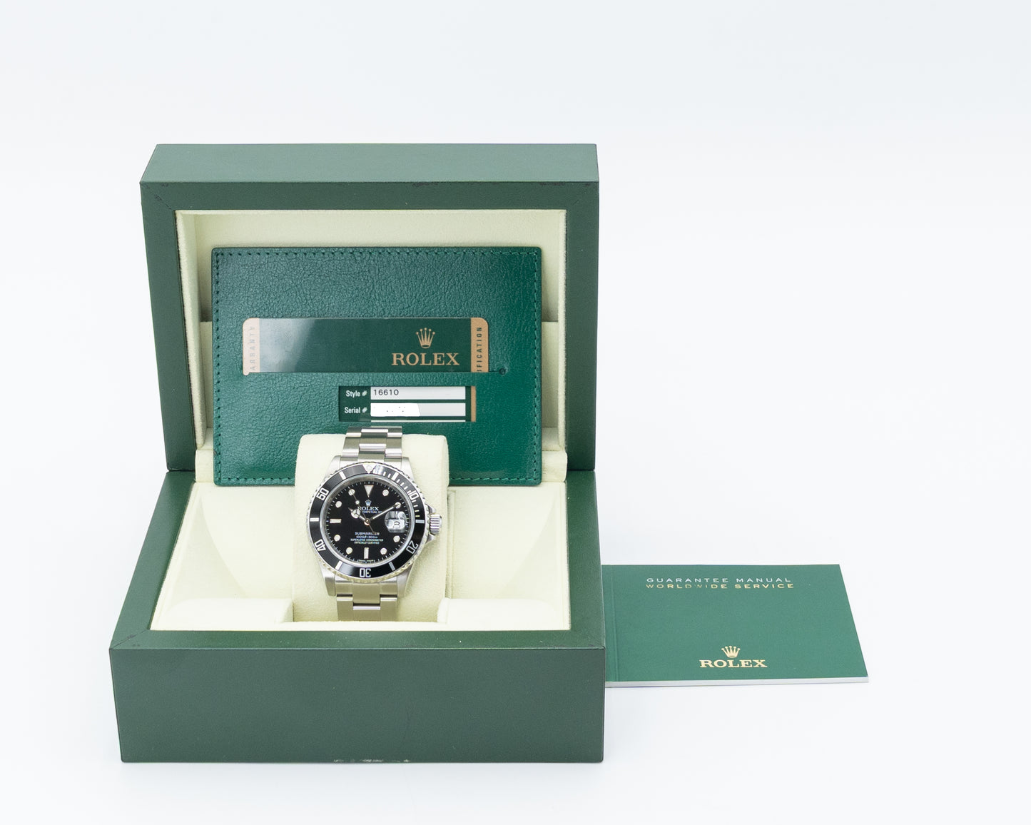 Rolex Submariner Date 40mm 16610 Aluminum Black 2008