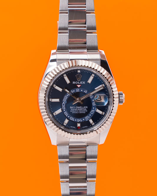 Rolex Skydweller 42mm 326934 Blue Dial Oyster Bracelet