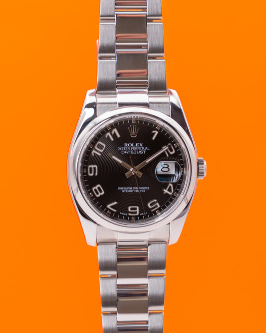 Rolex Datejust 36mm 116200 Black Dial Roulette Wheel Rolex Warranty Until June 2026