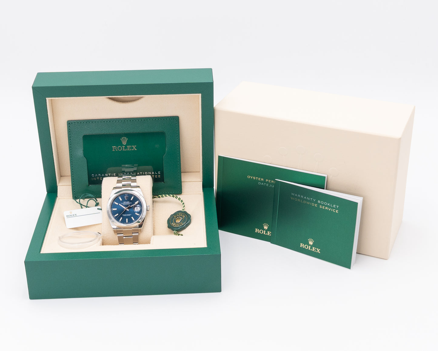 Rolex Datejust 41mm 126300 Blue Index Dial on Oyster 2022
