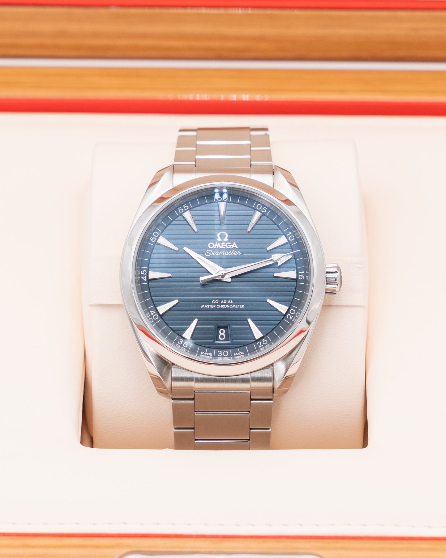 Omega Seamaster Aqua Terra 41mm 220.10.41.21.03.004 Blue Dial with Extra Strap 2020