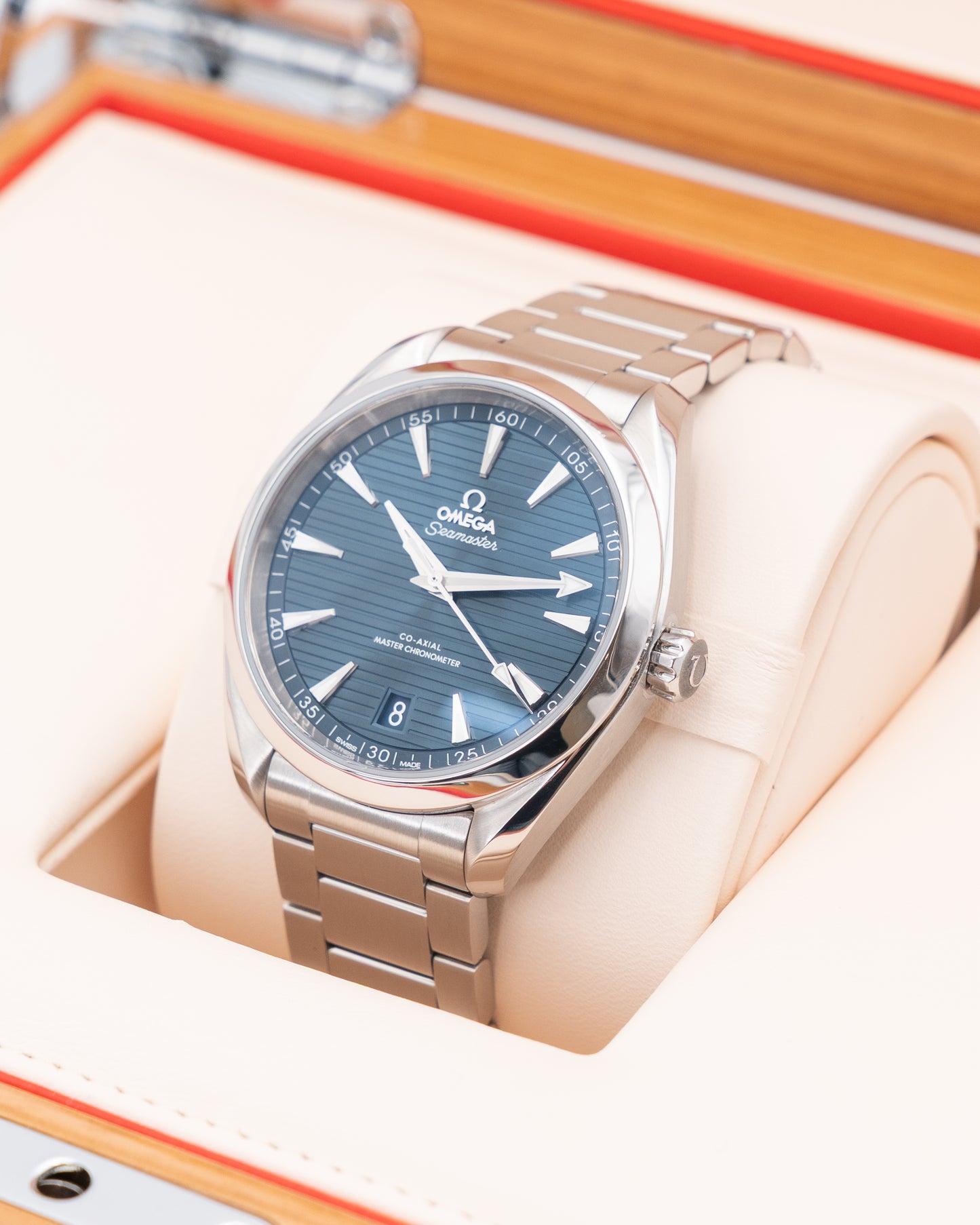 Omega Seamaster Aqua Terra 41mm 220.10.41.21.03.004 Blue Dial with Extra Strap 2020