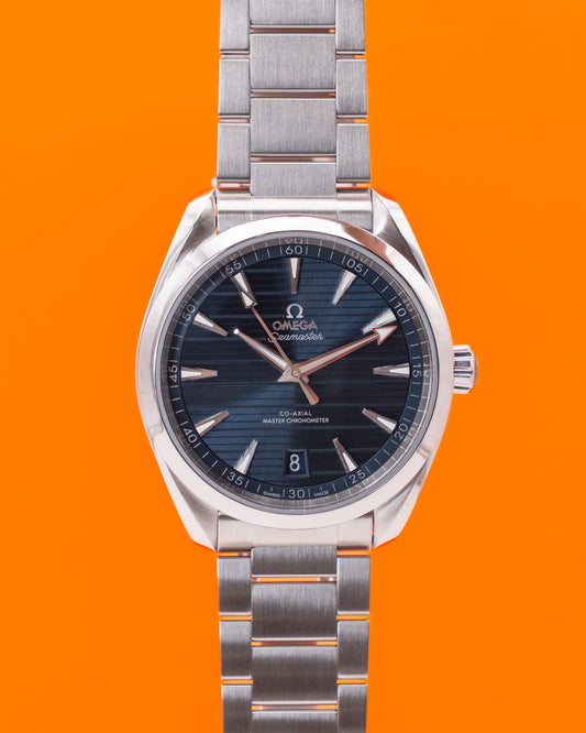 Omega Seamaster Aqua Terra 41mm 220.10.41.21.03.004 Blue Dial with Extra Strap 2020